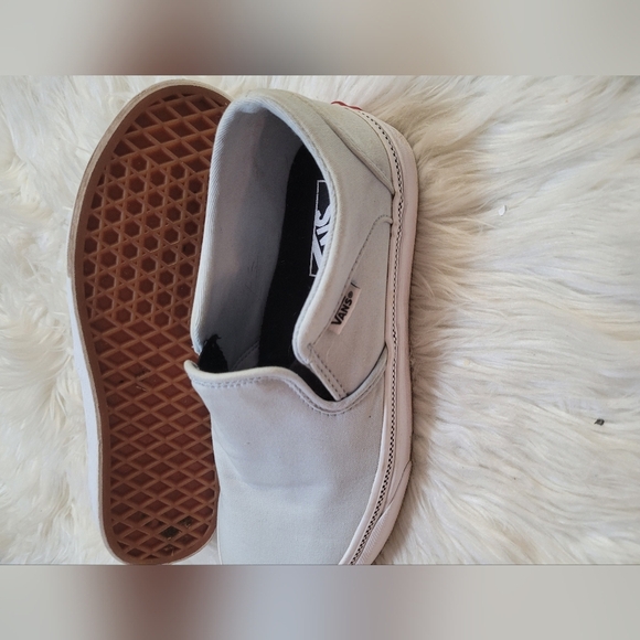 Vans Light Blue Slip-On Sneakers - Picture 4 of 6